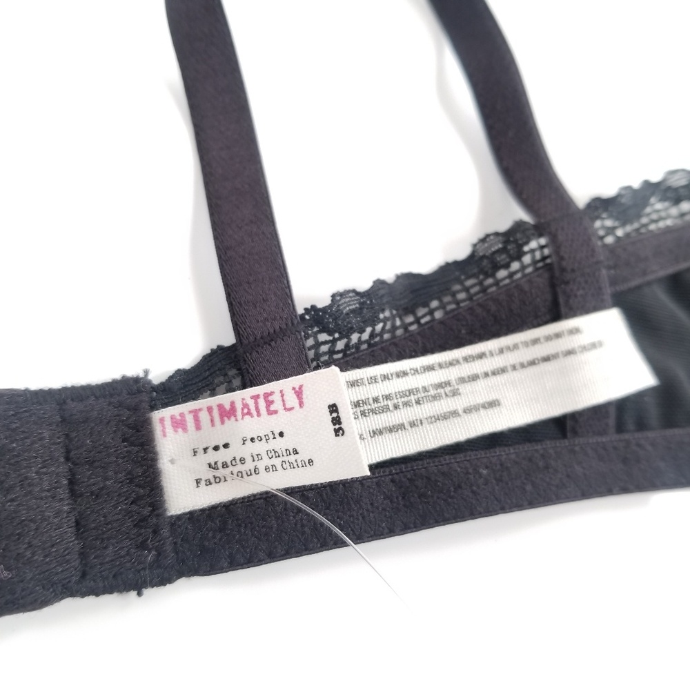 new Free People Mystic Lace Black Bra - Picture 7 of 8